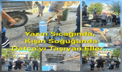 DATÇA’DA İŞÇİLER SAHAYA İNDİ, LOGAR TIKANIKLIĞI SESSİZCE GİDERİLDİ