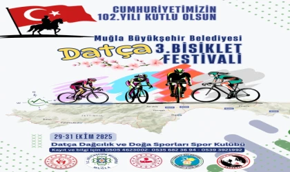 DATÇA’DA CUMHURİYET COŞKUSUNA PEDAL GÜCÜ: 3. BİSİKLET FESTİVALİNE SAYILI GÜNLER