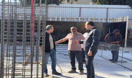 Kaymakam Murat Atıcı, İsmet Tekinalp İlkokulu İnşaatında İncelemelerde Bulundu