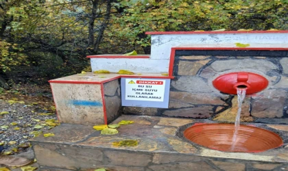 Datça- Marmaris Yolundaki Çeşmelerde Su Analizi Sonrası Uyarı Levhaları Yerleştirildi