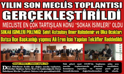 YILIN SON MECLİS TOPLANTISI GERÇEKLEŞTİRİLDİ