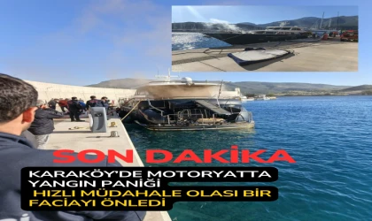 Karaköy’de Motoryatta Yangın Paniği Hızlı Müdahale Olası Bir Faciayı Önledi