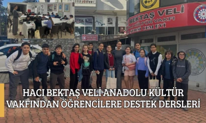 HACI BEKTAŞ VELİ ANADOLU KÜLTÜR VAKFINDAN ÖĞRENCİLERE DESTEK DERSLERİ