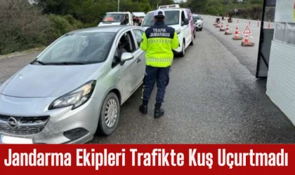 Jandarma Ekipleri Trafikte Kuş Uçurtmadı