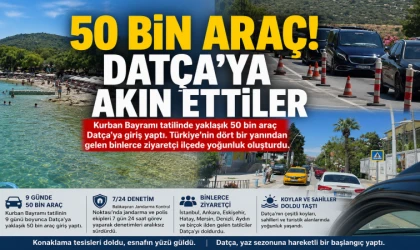 50 BİN ARAÇ! DATÇA'YA AKIN ETTİLER