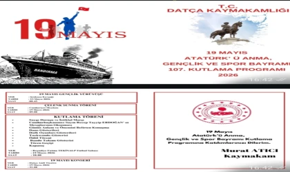 DATÇA’DA 19 MAYIS COŞKUSU SOKAKLARA TAŞACAK