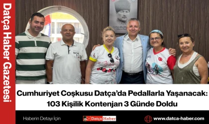 Cumhuriyet Coşkusu Datça’da Pedallarla Yaşanacak