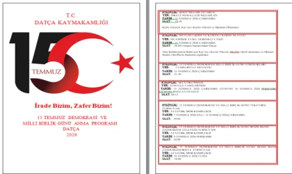 15 TEMMUZ DEMOKRASİ VE MİLLİ BİRLİK GÜNÜ PROGRAMI AÇIKLANDI