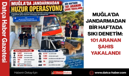 MUĞLA’DA JANDARMADAN BİR HAFTADA SIKI DENETİM: 101 ARANAN ŞAHIS YAKALANDI